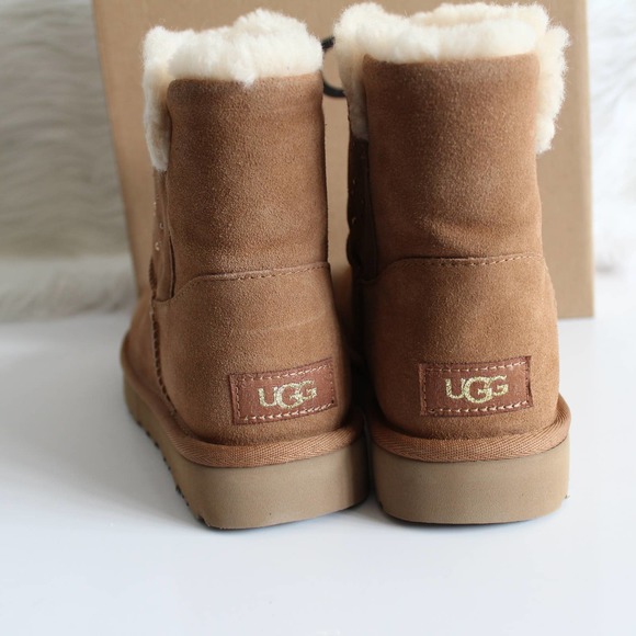 Ugg Classic Gem Mini Boot in Chestnut - Picture 8 of 15